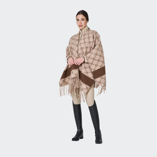 Equestro wool cape
